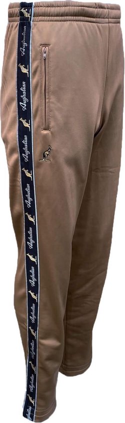 Australian aussie broek met zwarte bies bronze acetaat | bol.com