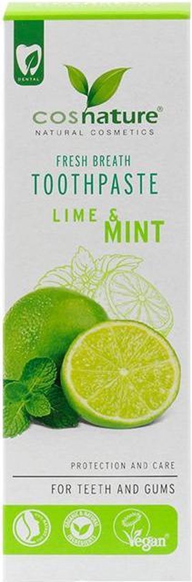 Cosnature - Fresh Breath Toothpaste Natural Toothpaste About Lime And Mint Flavor 75Ml