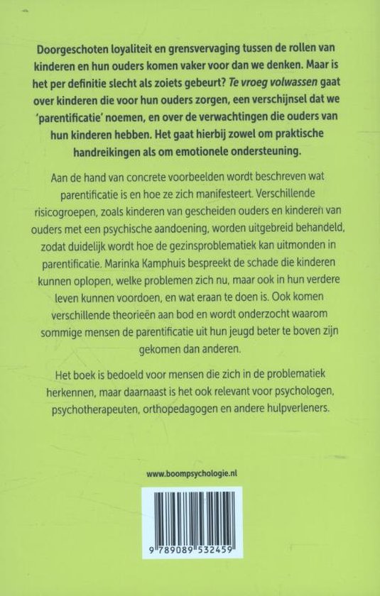 Te vroeg volwassen