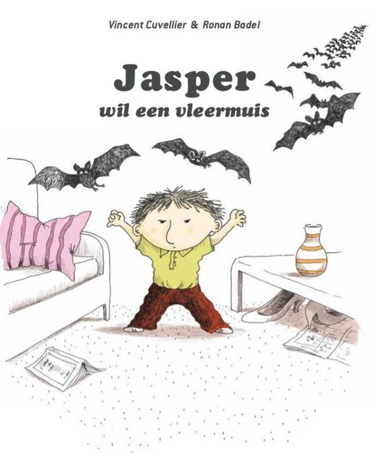 Cover van het boek 'Jasper wil een vleermuis'