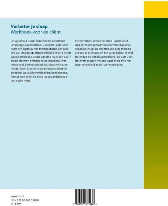 Protocollen voor de GGZ - Verbeter je slaap