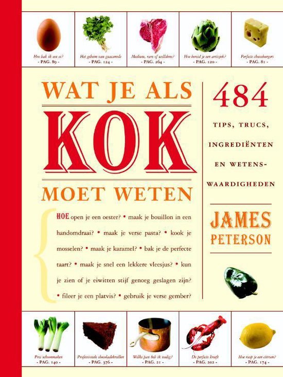 Cover van het boek 'Wat je als kok moet weten' van James Peterson