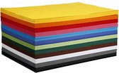 Gekleurd karton. A2. 420x594 mm. 180 gr. diverse kleuren. 12x100 vel/ 1 doos