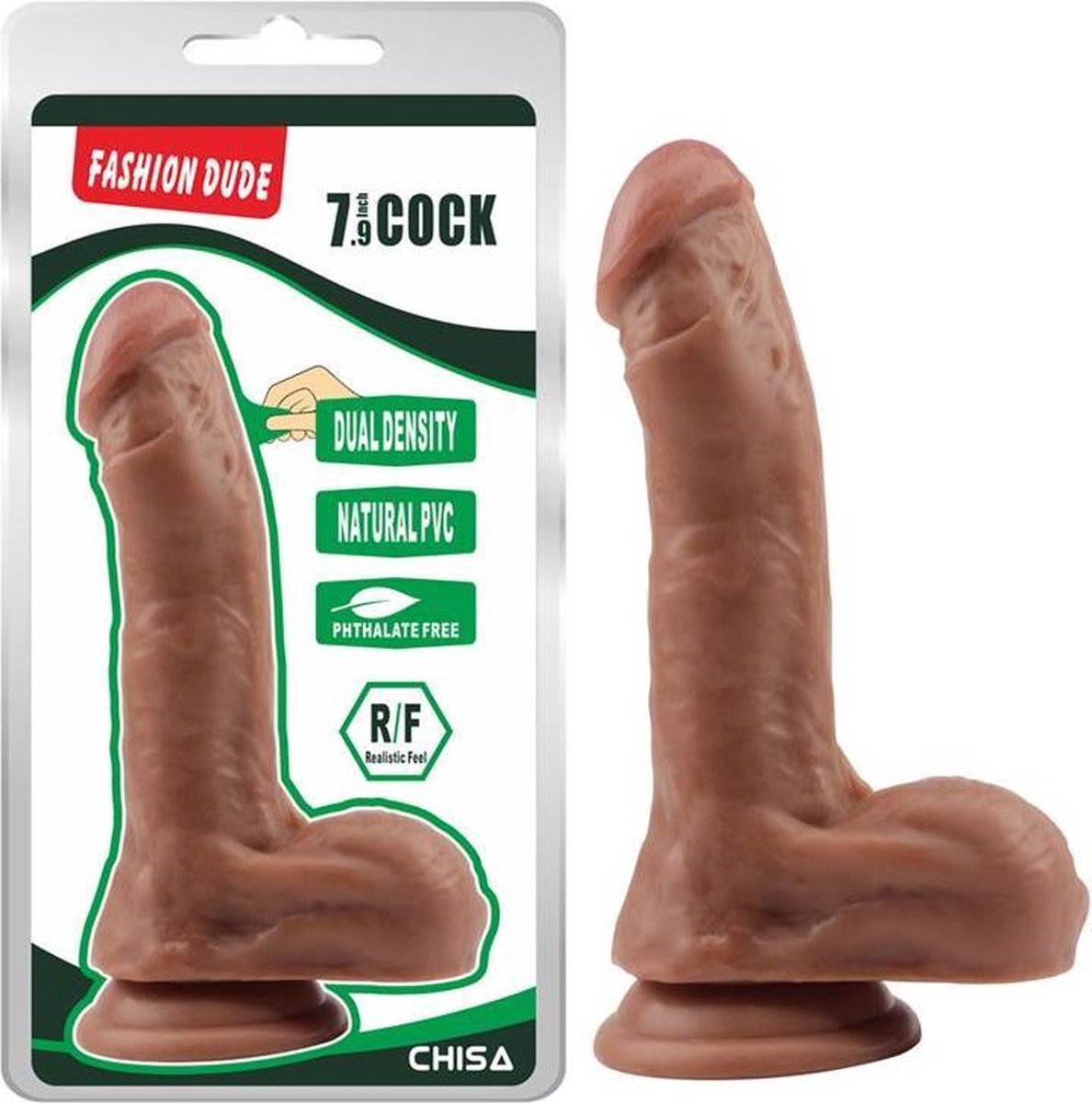 Dildo Dual Density Fashion Dude 20.5 x 4.5 cm Latin