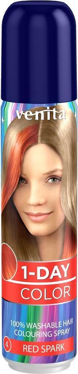 Venita - 1-Day Coloring Hair Spray Red Spark 50Ml