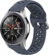 Vivoactive / Vivomove Silicone Dubbel Gesp Band - Maat 22mm - Grijs - Geschikt Voor Garmin - Horlogeband - Armband - Polsband