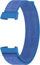 Charge 3 & 4 nylon sport band - cape blauw - Geschikt voor Fitbit