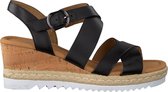 Gabor 832 Sandalen - Met Sleehak - Dames - Zwart - Maat 35,5