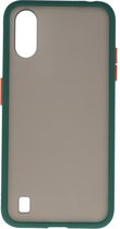 Wicked Narwal | Kleurcombinatie Hard Case voor Samsung Samsung Galaxy A01 Donker Groen