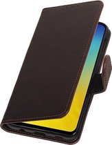 Wicked Narwal | Premium bookstyle / book case/ wallet case voor Samsung Samsung Galaxy S10e Mocca