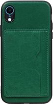 Wicked Narwal | Staand Back Cover 1 Pasjes voor iPhone XR Groen