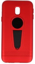 Wicked Narwal | Microfoon series hoesje Samsung Samsung Galaxy J3 2017 Rood