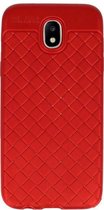 Wicked Narwal | Geweven TPU Siliconen Case voor Samsung Galaxy J5 2017 Rood