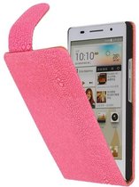Wicked Narwal | Devil Classic Flip Hoes voor Huawei Huawei Ascend P6 Roze