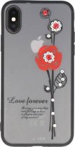 Wicked Narwal | Love forever hoesjes voor iPhone X rood