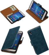 Wicked Narwal | Premium TPU PU Leder bookstyle / book case/ wallet case voor Honor 4 A / Y6 Blauw