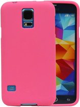 Wicked Narwal | Sand Look TPU Hoesje voor Samsung Galaxy S5 G900F Roze