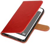Wicked Narwal | Premium TPU PU Leder bookstyle / book case/ wallet case voor HTC Desire 825 Rood