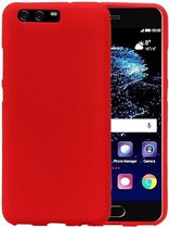 Wicked Narwal | Sand Look TPU Hoesje voor Huawei P10 Rood