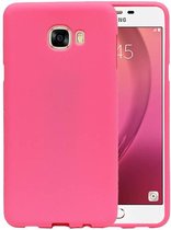 Wicked Narwal | Sand Look TPU Hoesje voor Samsung Galaxy C7 Roze