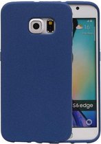 Wicked Narwal | Sand Look TPU Hoesje voor Samsung Galaxy S6 Edge G925F Blauw