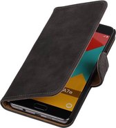 Wicked Narwal | Bark bookstyle / book case/ wallet case Hoes voor Samsung Galaxy A7 (2016) A710F Grijs