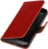 Wicked Narwal | Premium TPU PU Leder bookstyle / book case/ wallet case voor LG G5 Rood