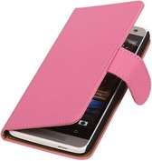 Wicked Narwal | bookstyle / book case/ wallet case Hoes voor HTC One SV Roze
