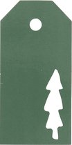 Vivi Gade Labels Kerstboom 15 Stuks 5 X 10 Cm Groen Karton