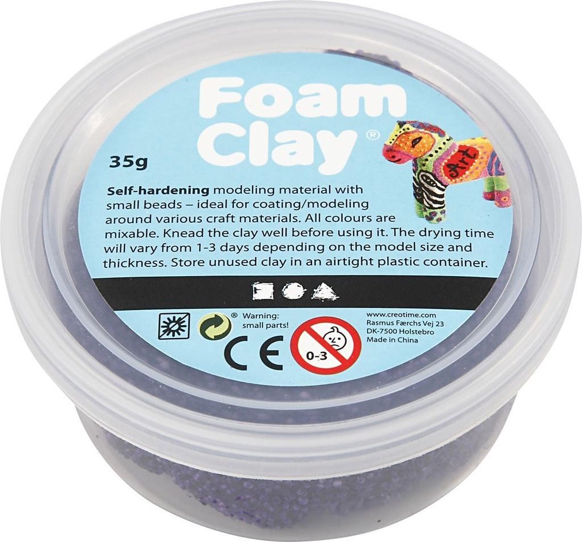 Foam Clay Klei Paars 35 Gram (78867)