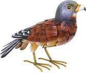 Tuinbeeld - beeld - metalen beeld torenvalk - 35 cm hoog - voor huis en tuin
