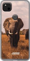 Google Pixel 4a Hoesje Transparant TPU Case - Elephants #ffffff