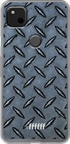 Google Pixel 4a Hoesje Transparant TPU Case - Diamond Plate #ffffff