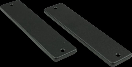 Ami 180/41 RH kortschild aluminium geheel blind zwart RAL 9005 structuur finish 739130
