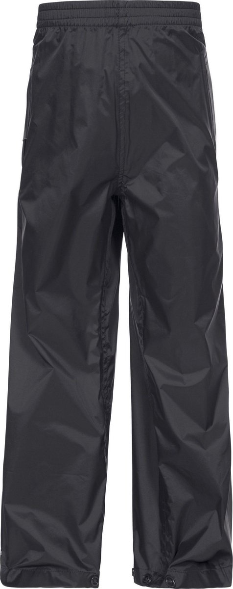 Trespass kinderregenbroek Qikpac Pant Unisex kinderbroek met opvouwbare pijpen 5/6 Zwart