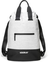 Vooray Flex Cinch Backpack - 23L Rugtas met Trekkoord (Heather Gray)