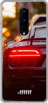 OnePlus 8 Hoesje Transparant TPU Case - Audi R8 Back #ffffff