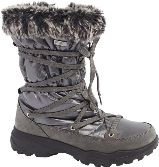 Cortina Dames Grijze snowboot imitatie bont - Maat 38 | bol.com