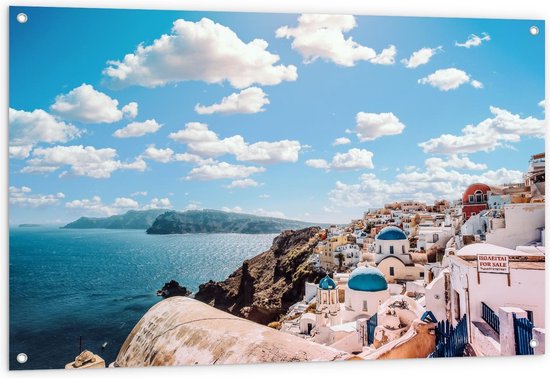 Tuinposter – Mooi Uitzicht over Kos - Griekenland - 120x80cm Foto op Tuinposter  (wanddecoratie voor buiten en binnen)