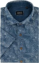 GENTS | Overhemd Heren Volwassenen print denim 0554 Maat M 39/40