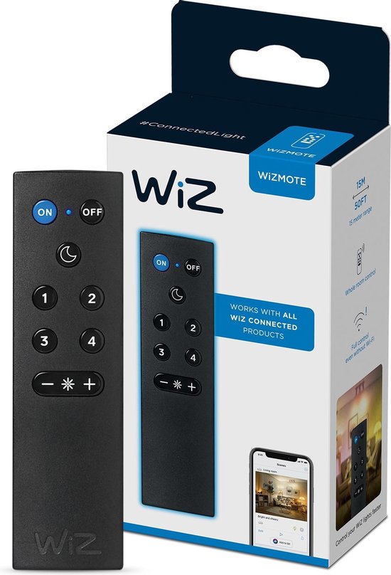 Instrument De daadwerkelijke krom WiZ Wizmote afstandsbediening Slimme verlichting accessoire - excl  batterijen | bol.com