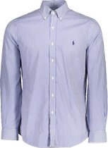 Polo Ralph Lauren  Overhemd Blauw Aansluitend - Maat L - Heren - Never out of stock Collectie - Katoen