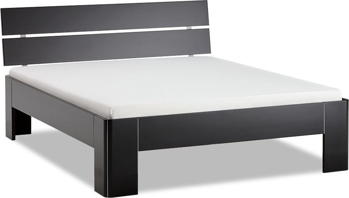 kaas Roux sirene Beter Bed Fresh 450 Bedframe met Hoofdbord - 160x220 cm - Zwart | bol.com