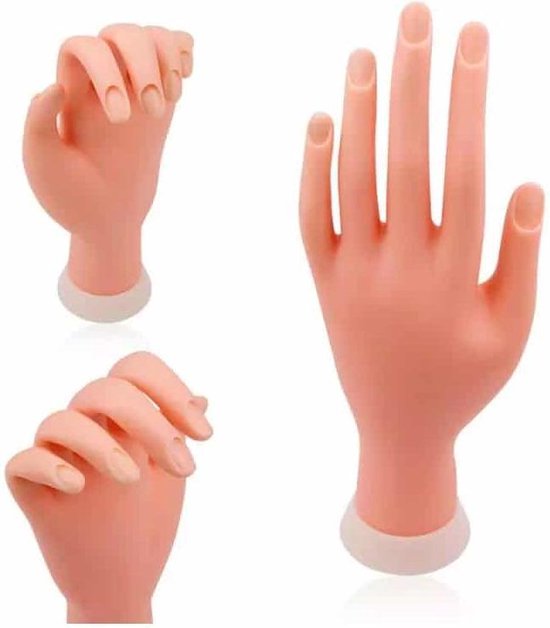 Foto: Dermarolling flexibele manicure oefenhand small