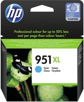Bol.com HP 951XL - Inktcartridge / Cyaan / Hoge Capaciteit aanbieding