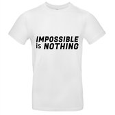 Impossible is nothing heren t-shirt | training | gym | sport | cadeau | wit