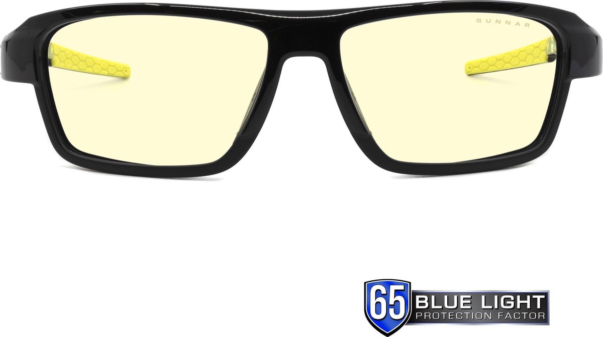 GUNNAR Gaming- en Computerbril - Lightning Bolt 360, ESL edition, Amber Tint - Blauw Licht Bril, Beeldschermbril, Blue Light Glasses, Leesbril, UV Filter