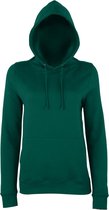 Awdis Gewoon Hoods Vrouwen/dames Girlie College Pullover Hoodie (Fles groen)