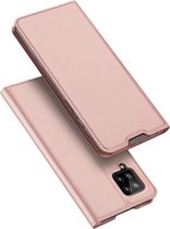Dux Ducis - Pro Serie Slim wallet hoes - Geschikt voor Samsung Galaxy A42 - Rose Goud