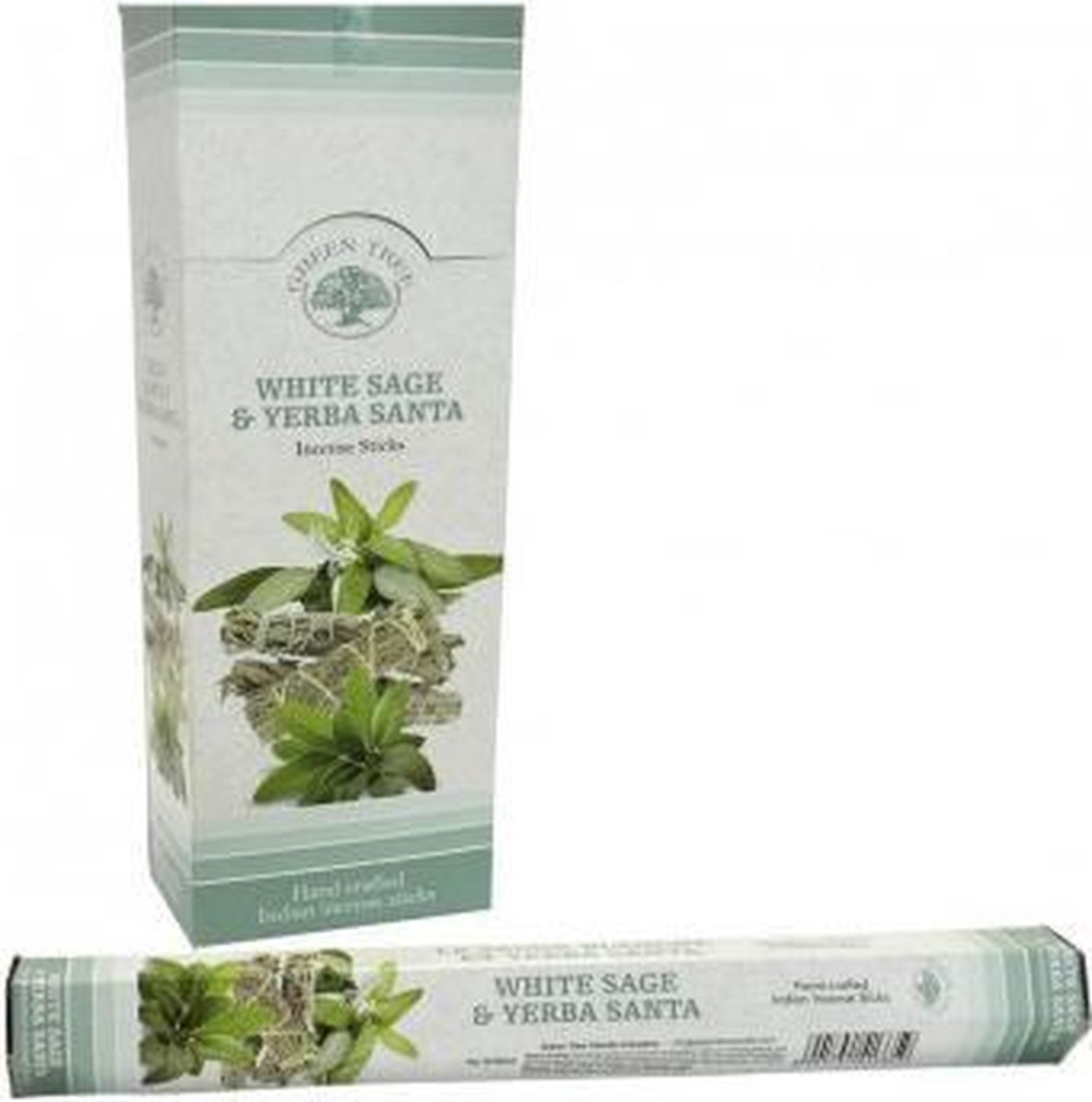 Goedkoopste Green Tree Wierook yerga sante & white sage 20 stuks